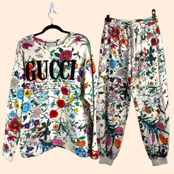 Gucci Flora Sweatshirt Jogger Set - Picture 1 of 16